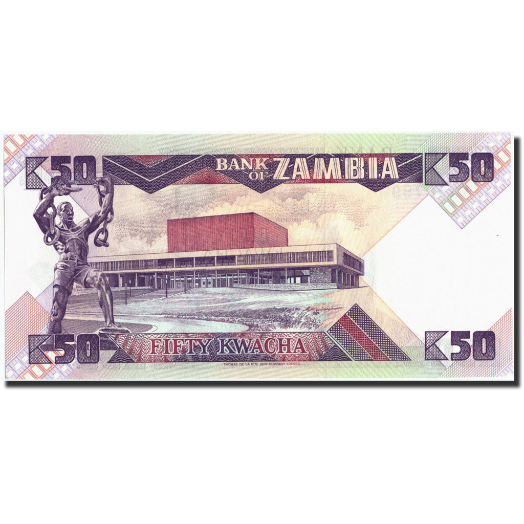 Banknote, Zambia, 50 Kwacha, Undated (1986-88), Undated, KM:28a, UNC(65-70)