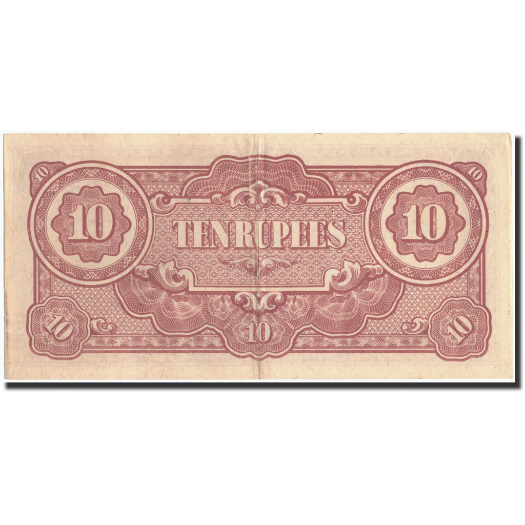 Banconote, Birmania, 10 Rupees, Undated (1942-44), KM:16b, Undated, BB