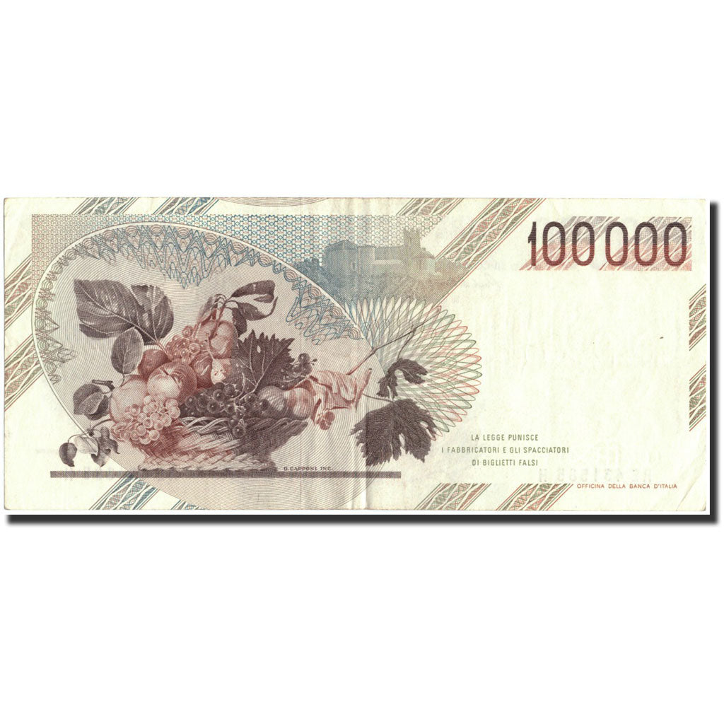 Banknote, Italy, 100,000 Lire, 1983, 1983, KM:110b, AU(50-53)
