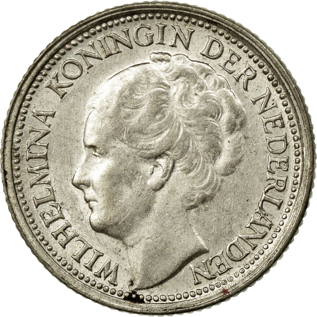 Coin, Netherlands, Wilhelmina I, 10 Cents, 1941, MS(60-62), Silver, KM:163