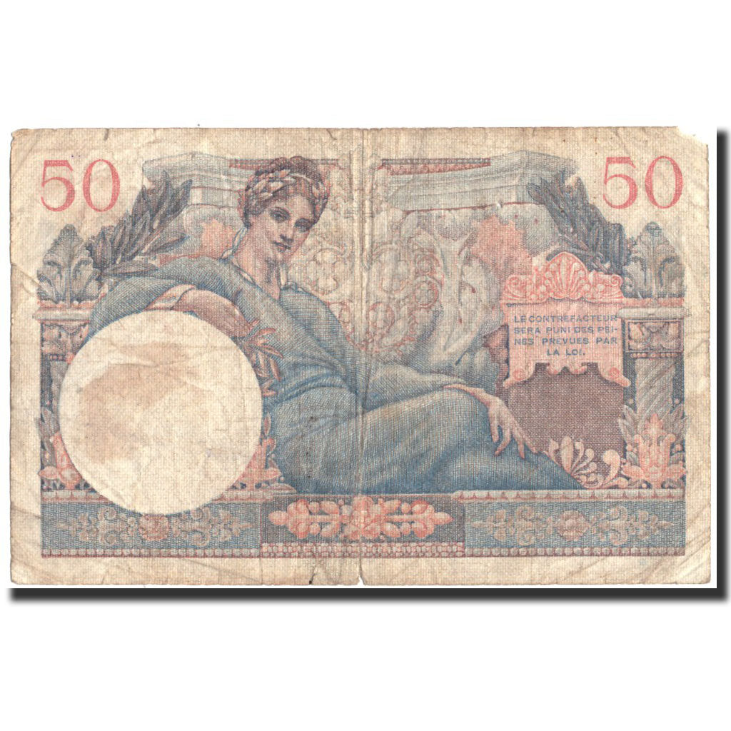 Banknot, Francja, 50 Francs, 1947 French Treasury, Undated (1947), 1947