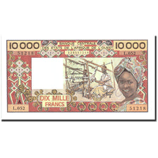 Billet, West African States, 10,000 Francs, Undated (1977-92), Undated
