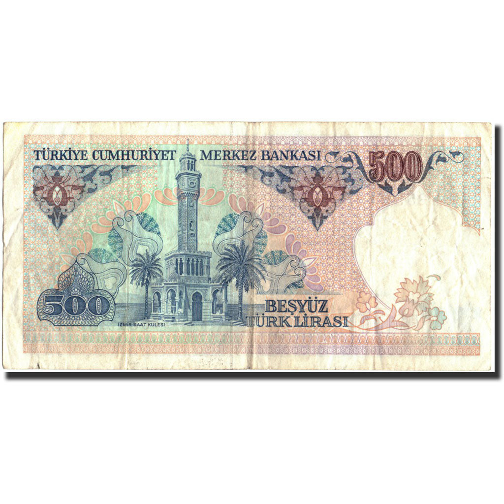 Banknote, Turkey, 500 Lira, 1970, 1970, KM:195, VF(30-35)