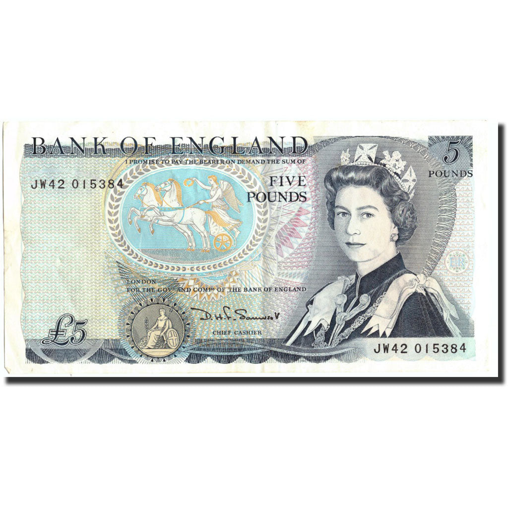 Banknote, Great Britain, 5 Pounds, Undated (1971-91), Undated, KM:378c