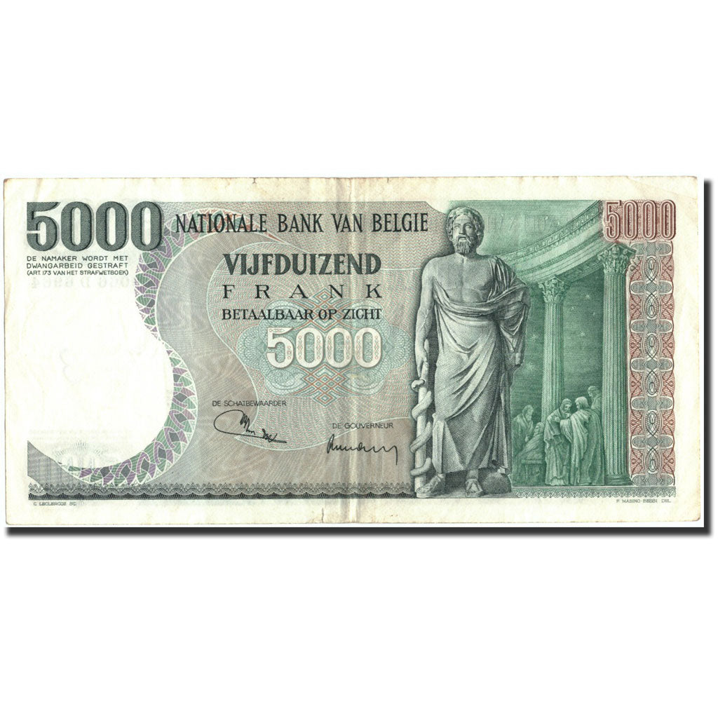 Billet, Belgique, 5000 Francs, 1973, 1973-01-08, KM:137, TB+