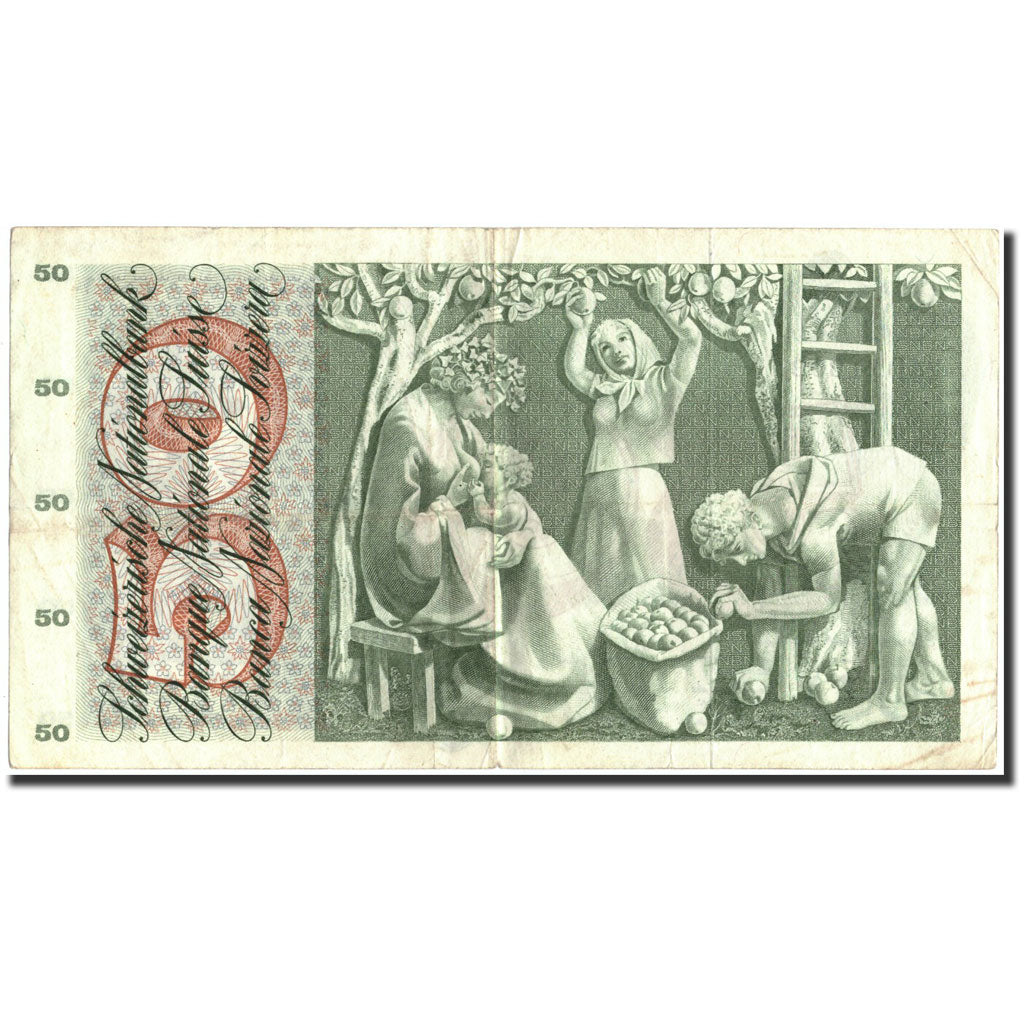 Biljet, Zwitserland, 50 Franken, 1967, 1967-06-30, KM:48g, TB+