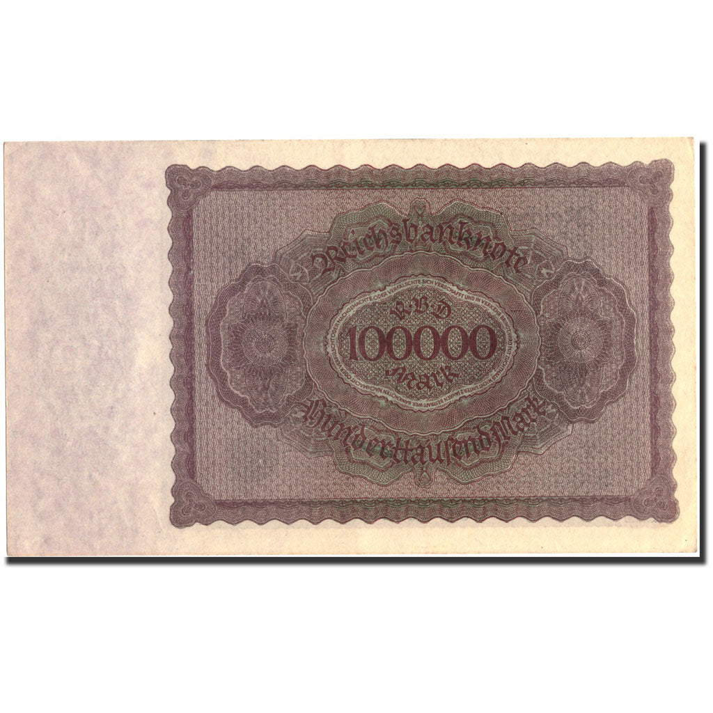 Billete, 100,000 Mark, 1923, Alemania, KM:83b, 1923-02-01, EBC+