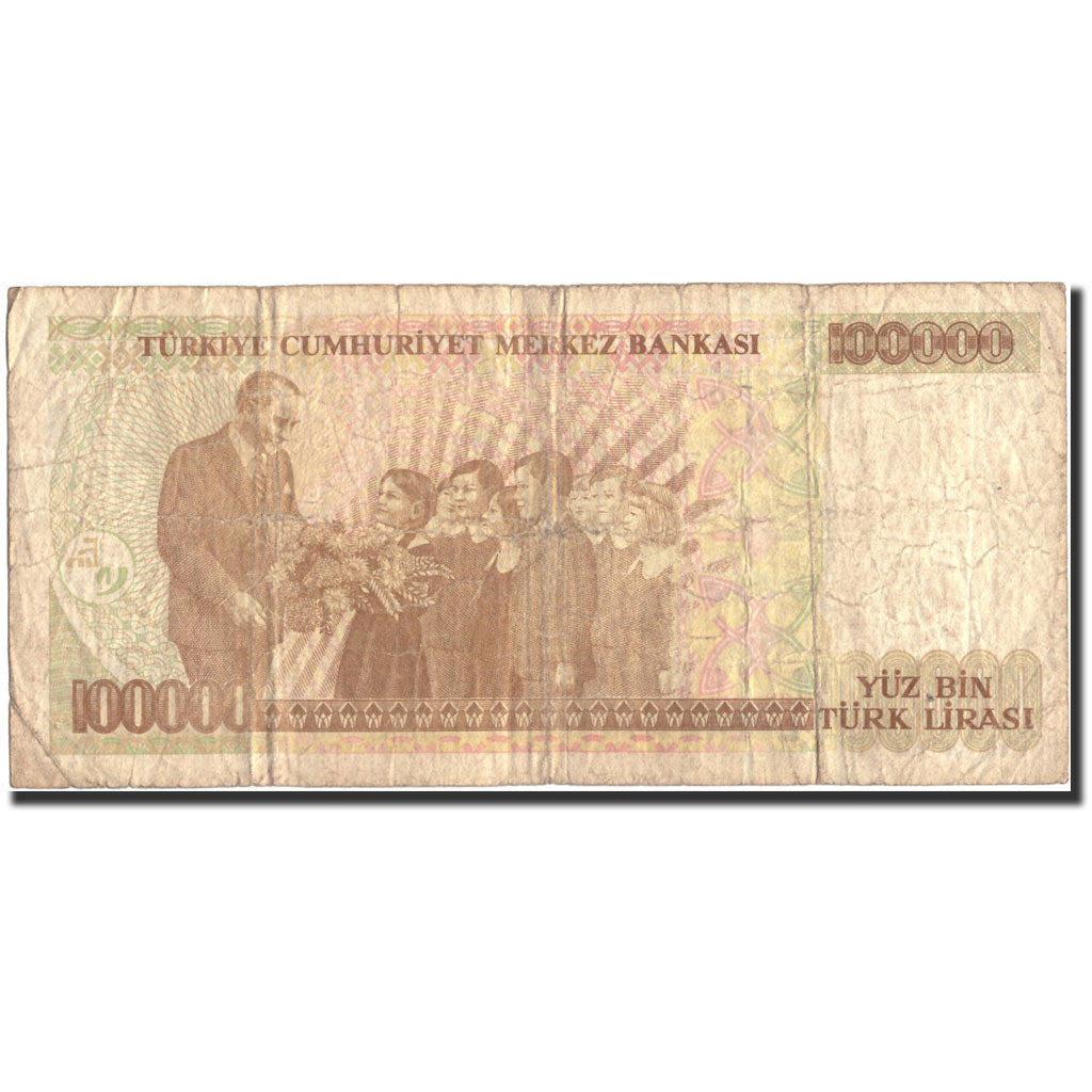 Banknote, Turkey, 100,000 Lira, 1970, 1970-10-14, KM:205, VG(8-10)