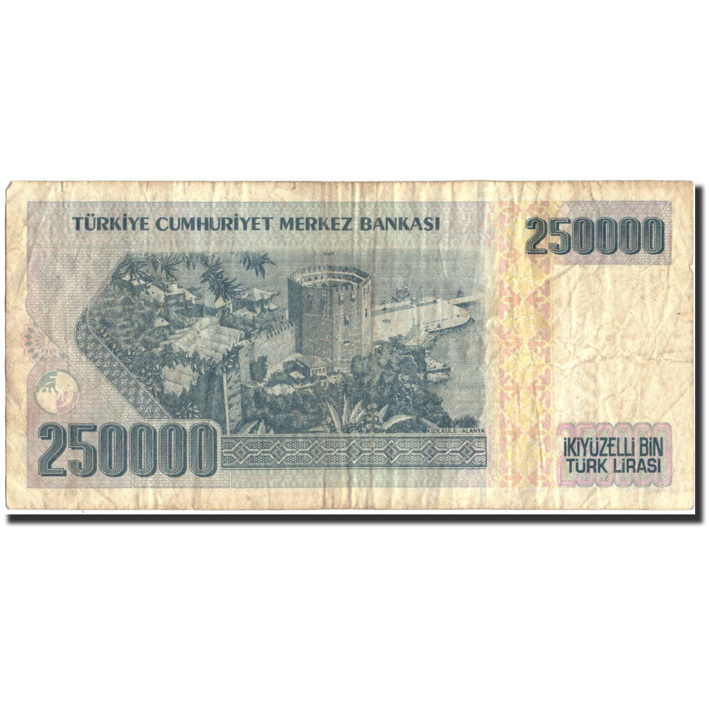 Banknote, Turkey, 250,000 Lira, 1970, 1970, KM:207, VF(20-25)
