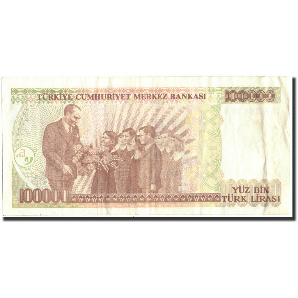 Banknote, Turkey, 100,000 Lira, 1970, 1970-10-14, KM:205, EF(40-45)