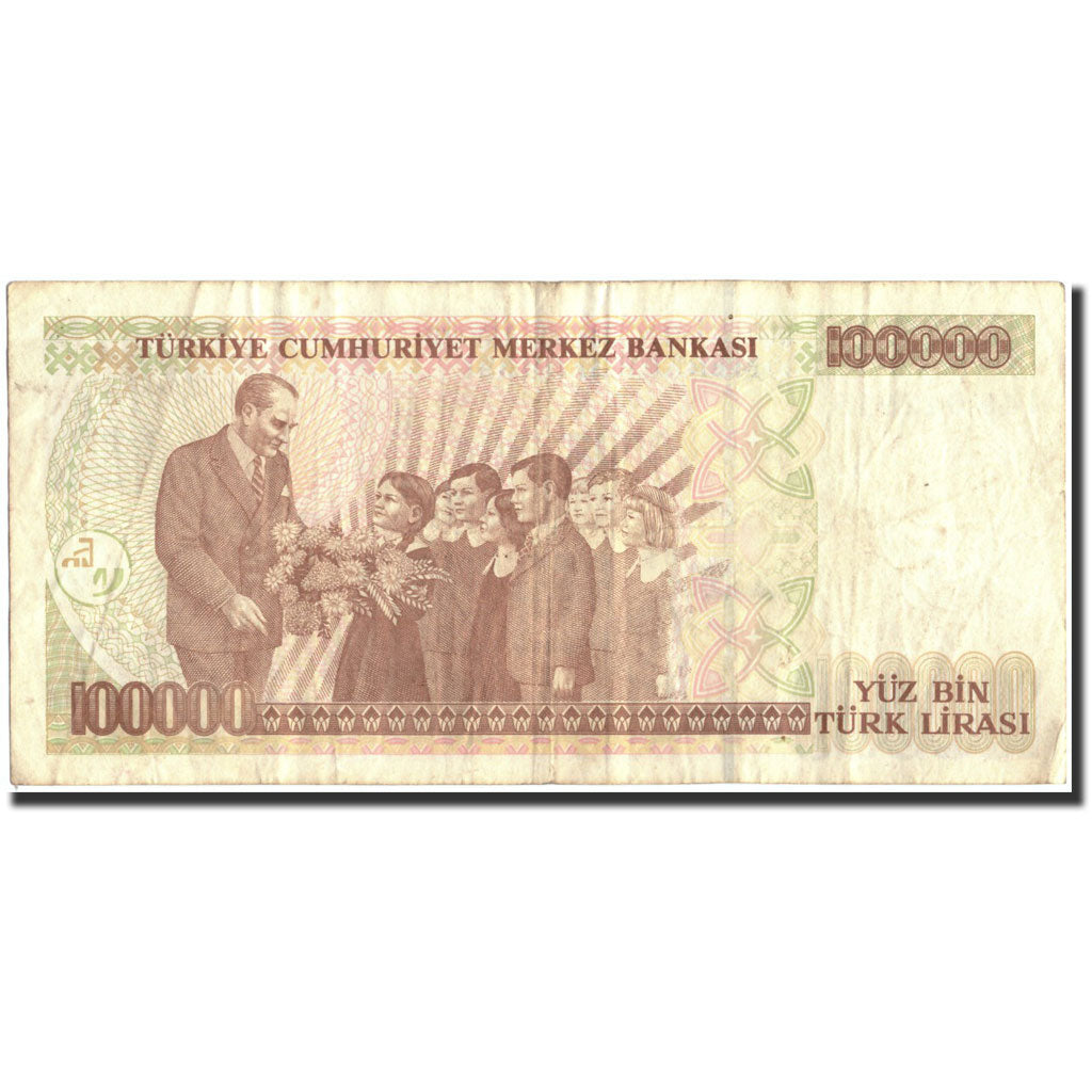 Banknote, Turkey, 100,000 Lira, 1970, 1970, KM:205, VF(20-25)