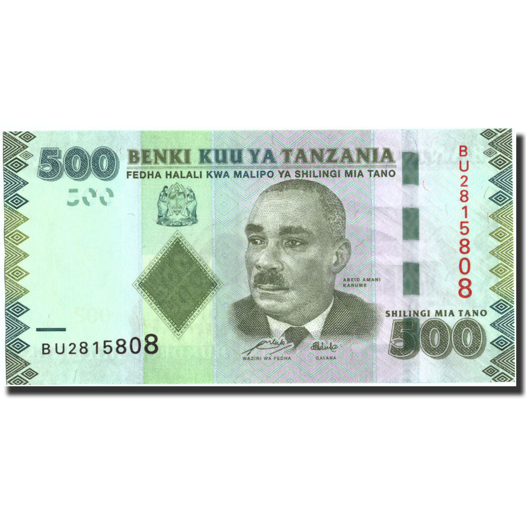Billet, Tanzania, 500 Shilingi, Undated (2010), Undated (2010), KM:40, NEUF