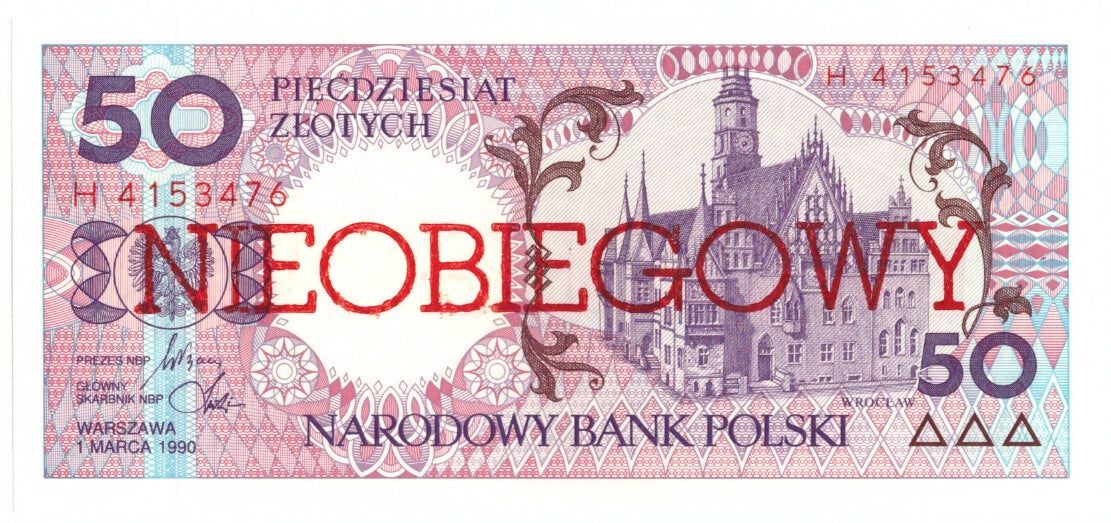 Billet, Pologne, 50 Zlotych, 1990, 1990-03-01, KM:169a, NEUF