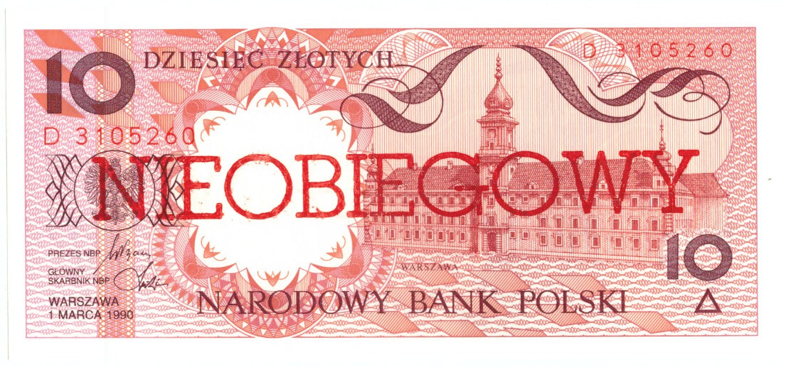 Geldschein, Polen, 10 Zlotych, 1990, 1990-03-01, KM:167a, UNZ
