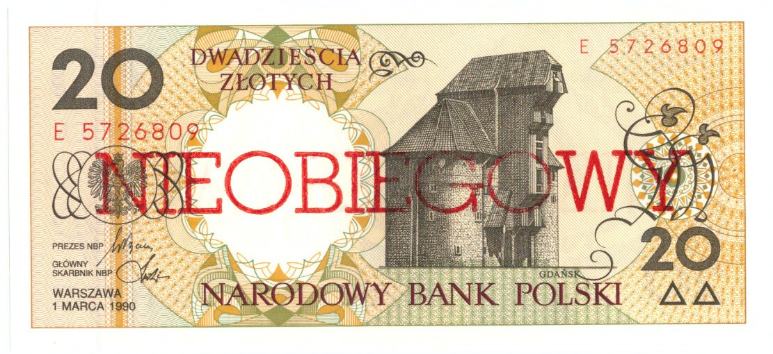 Banconote, Polonia, 20 Zlotych, 1990, KM:168a, 1990-03-01, FDS