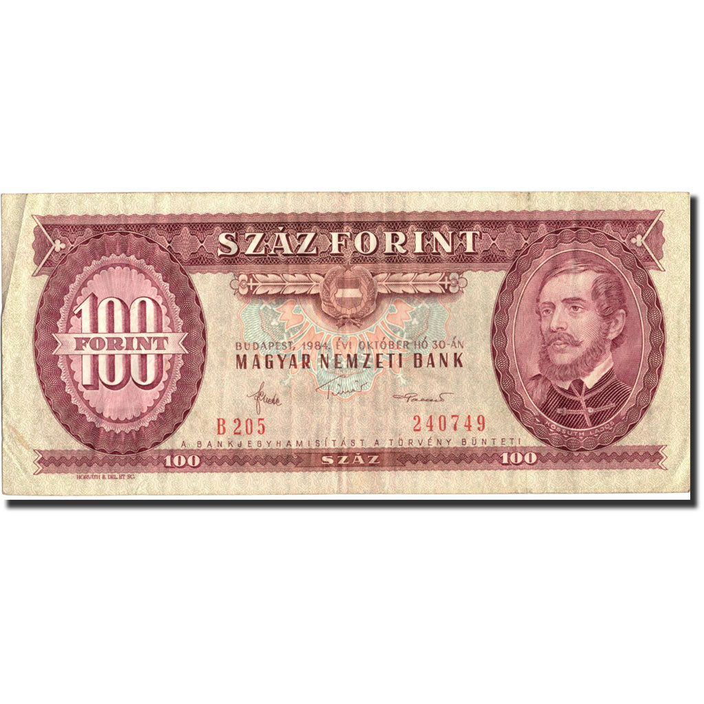Banknote, Hungary, 100 Forint, 1984, 1984-10-30, KM:171g, EF(40-45)