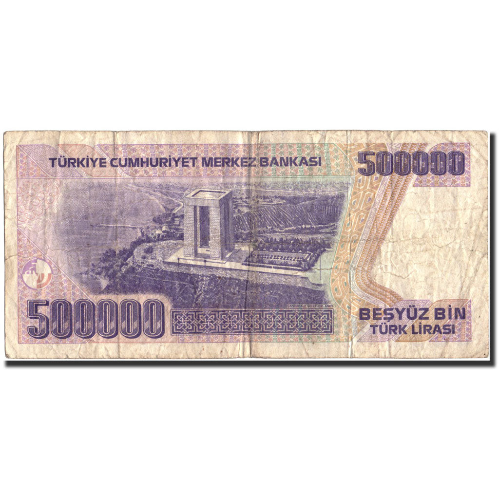 Banknote, Turkey, 500,000 Lira, 1970, 1970-10-14, KM:212, F(12-15)