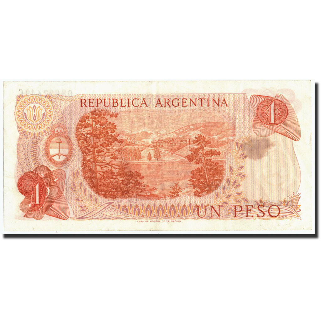 Banknote, Argentina, 1 Peso, Undated (1974), Undated, KM:287, VF(20-25)