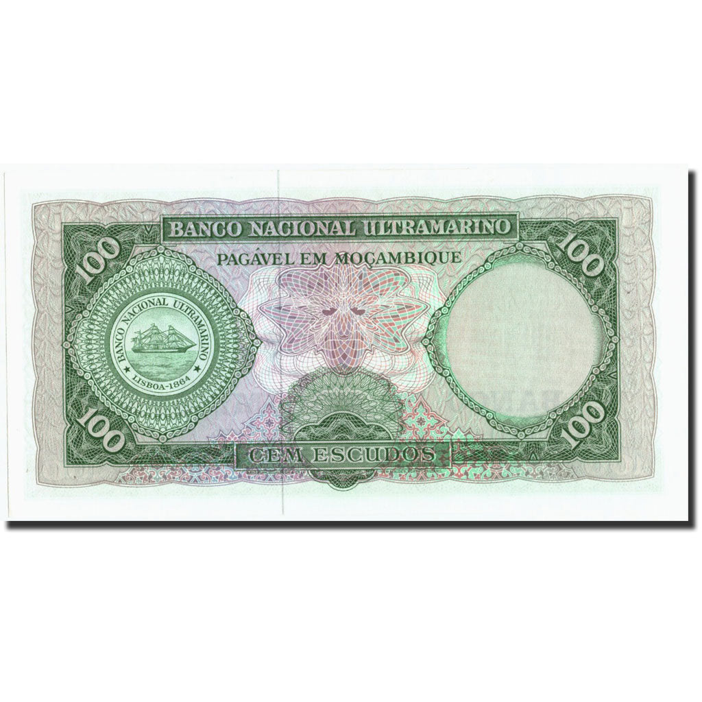 Banknote, Mozambique, 100 Escudos, 1961, 1961-03-27, KM:117a, UNC(64)