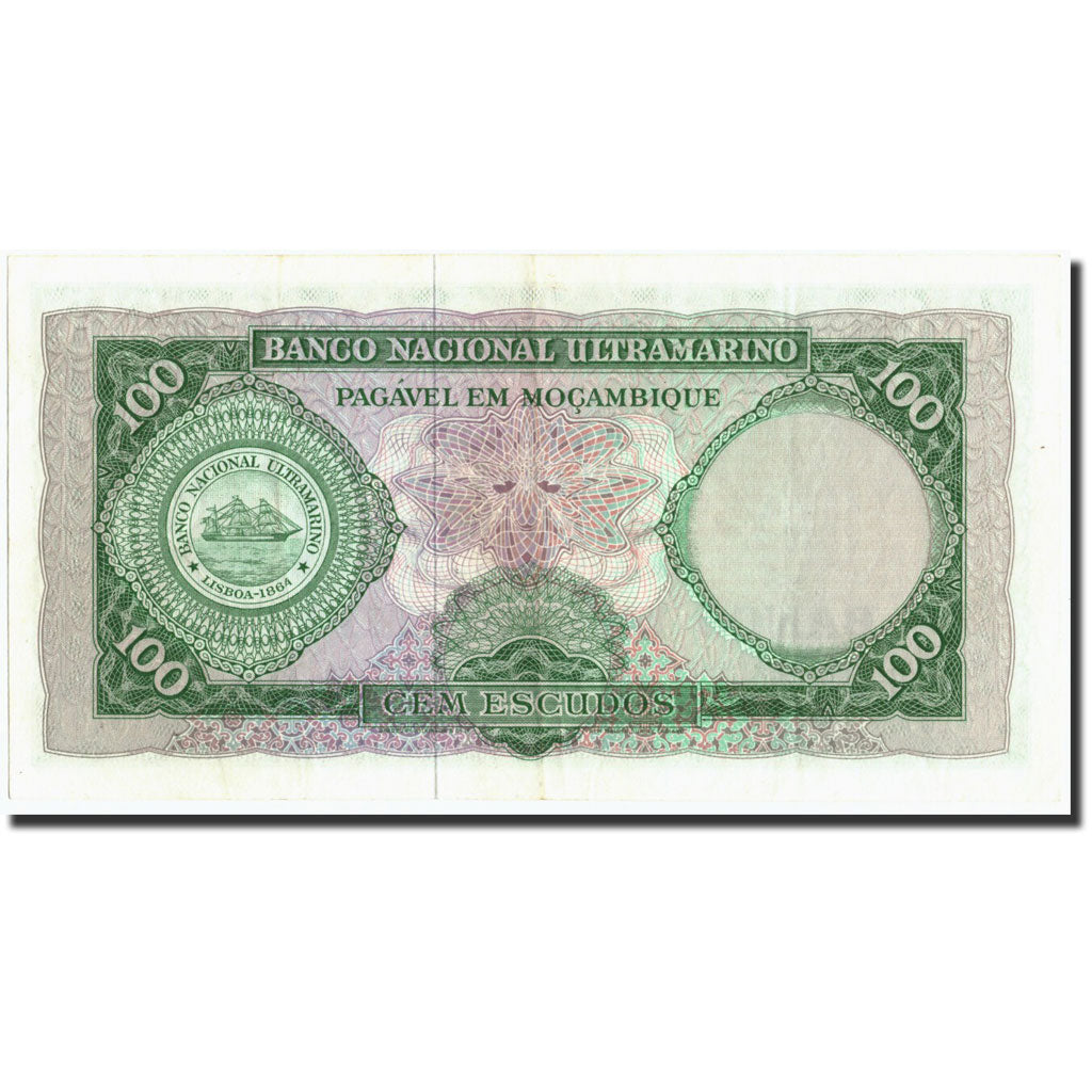Banconote, Mozambico, 100 Escudos, 1961, KM:117a, 1961-03-27, BB+