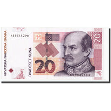 Geldschein, Kroatien, 20 Kuna, 2001, 2001-03-07, KM:39, VZ