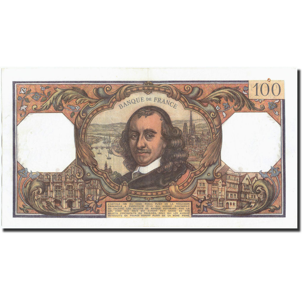 Billet, France, 100 Francs, 100 F 1964-1979 ''Corneille'', 1970, 1970-01-08