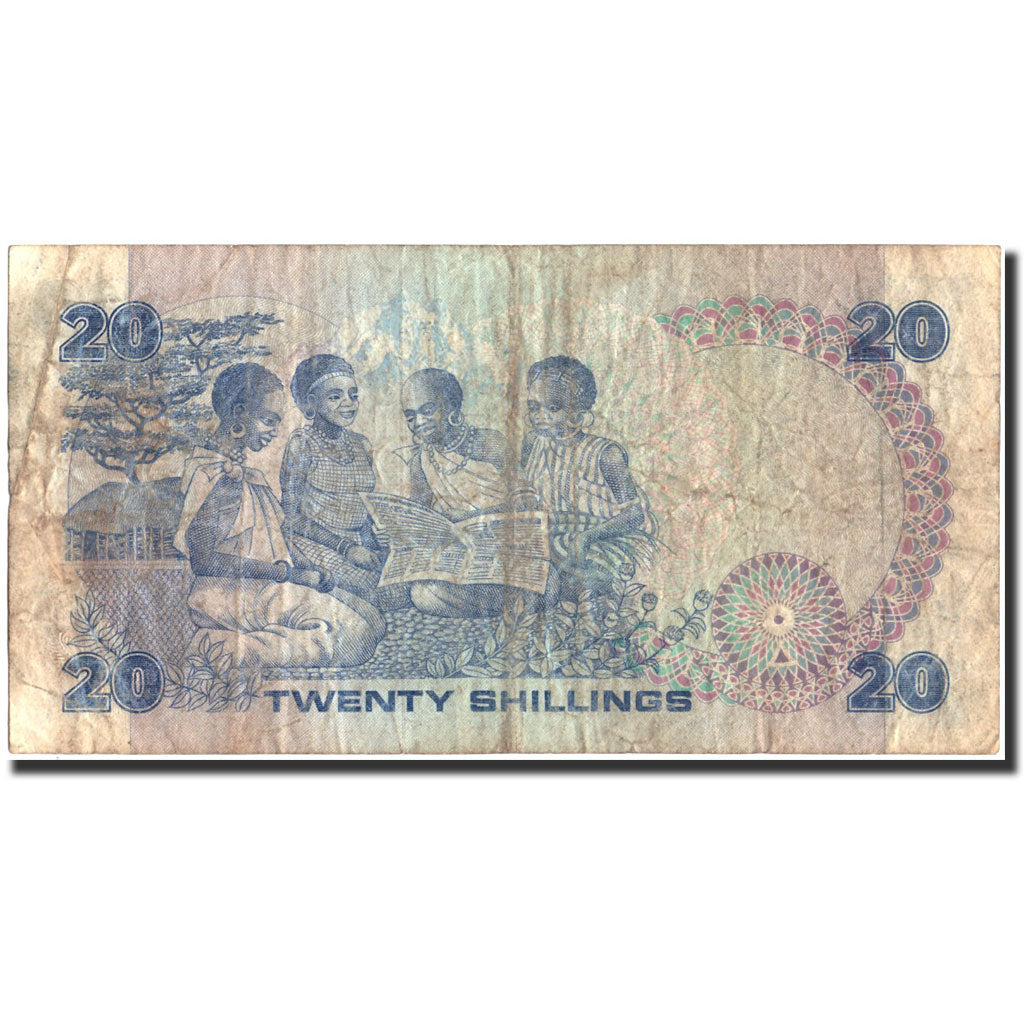 Billet, Kenya, 20 Shillings, 1985, 1985-07-01, KM:21d, TB