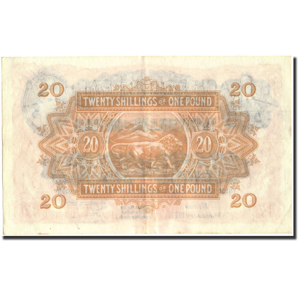 Billet, EAST AFRICA, 20 Shillings = 1 Pound, 1955, 1955-01-01, KM:35, TTB+