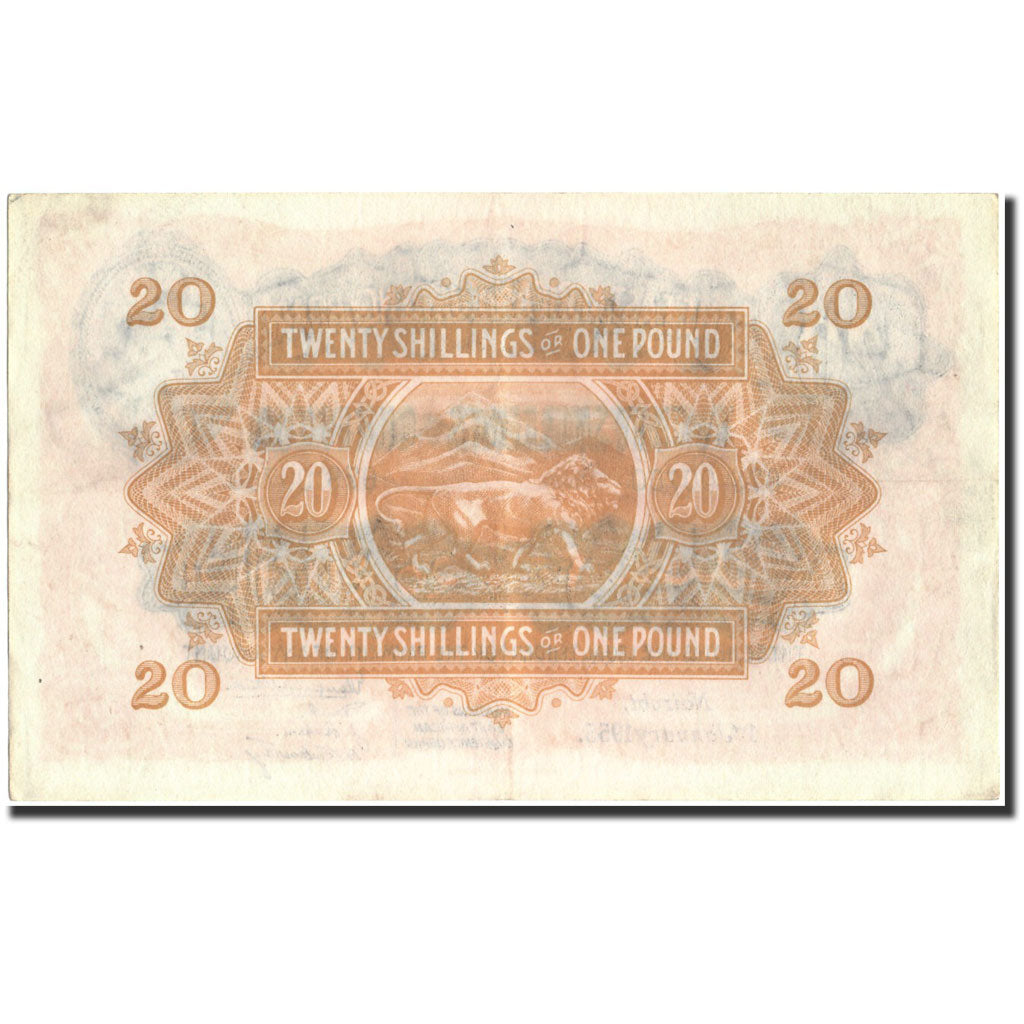 EAST AFRICA, 20 Shillings = 1 Pound, 1955-01-01, AU 50 EPQ, PMG