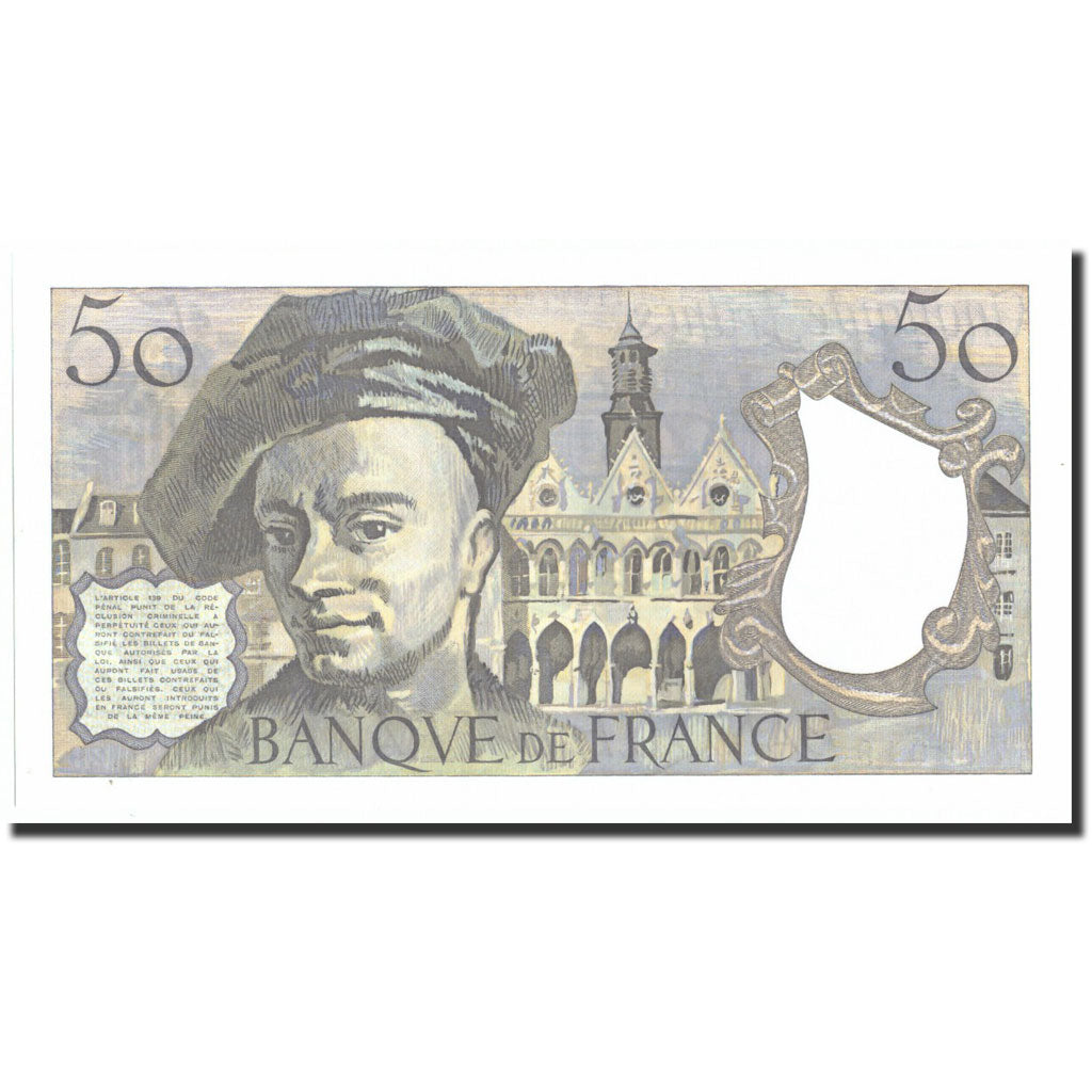 Francia, 50 Francs, 50 F 1976-1992 ''Quentin de La Tour'', 1982, 1982, UNC