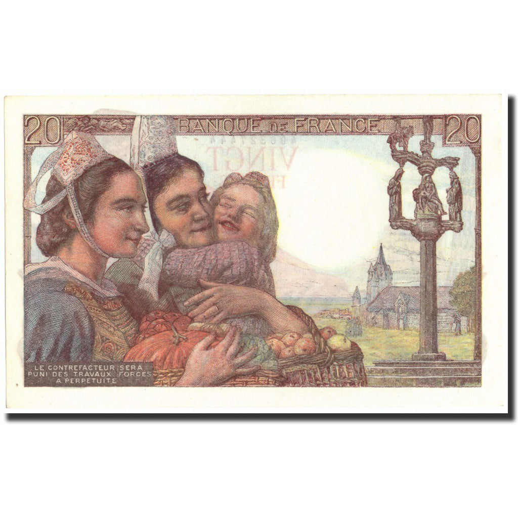 Frankreich, 20 Francs, 20 F 1942-1950 ''Pêcheur'', 1949, 1949-03-10, UNZ-