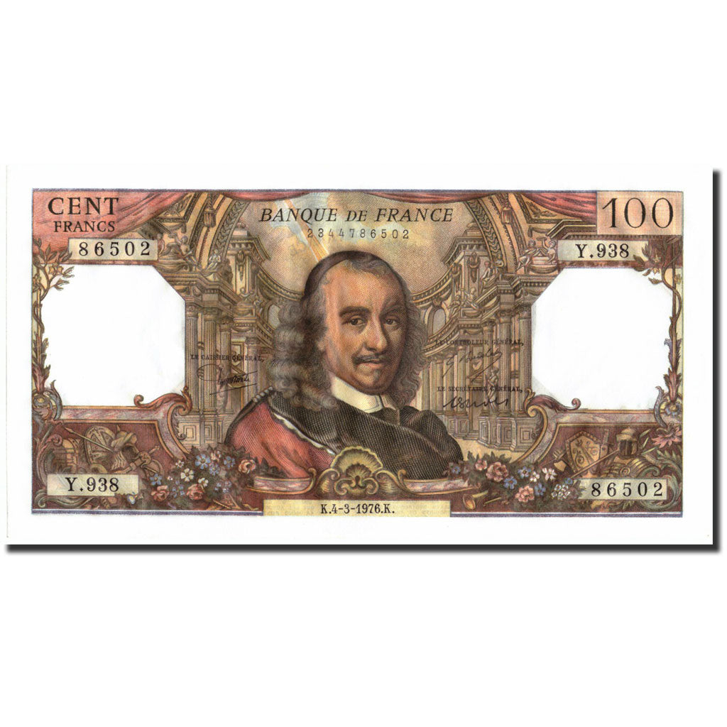 Frankreich, 100 Francs, 100 F 1964-1979 ''Corneille'', 1976, 1976-03-04, VZ