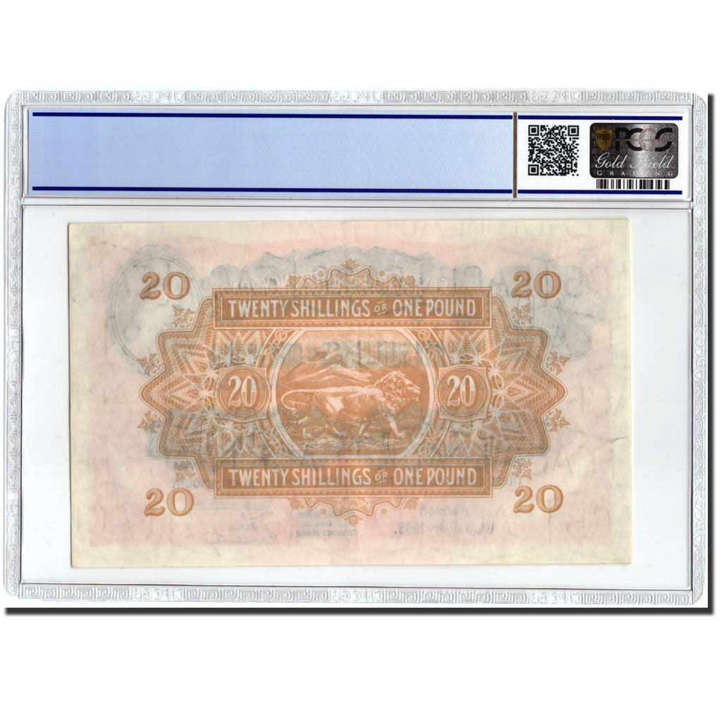 Billet, EAST AFRICA, 20 Shillings = 1 Pound, 1955, 1955-01-01, KM:35, Gradée