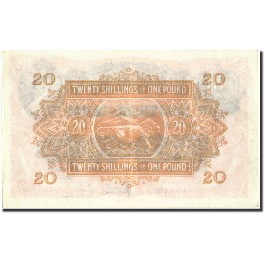 Billet, EAST AFRICA, 20 Shillings = 1 Pound, 1955, 1955-01-01, KM:35, SUP+