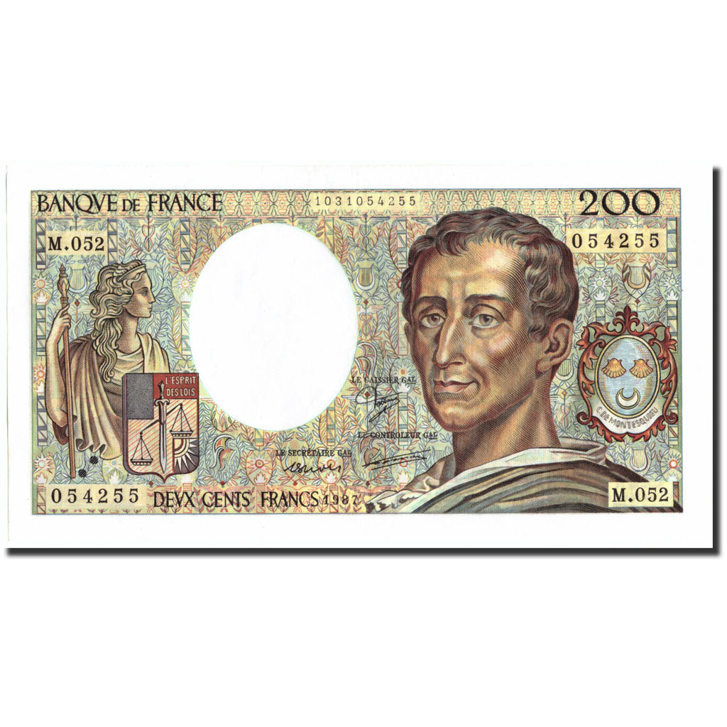 Frankrijk, 200 Francs, 200 F 1981-1994 ''Montesquieu'', 1987, 1987, SUP