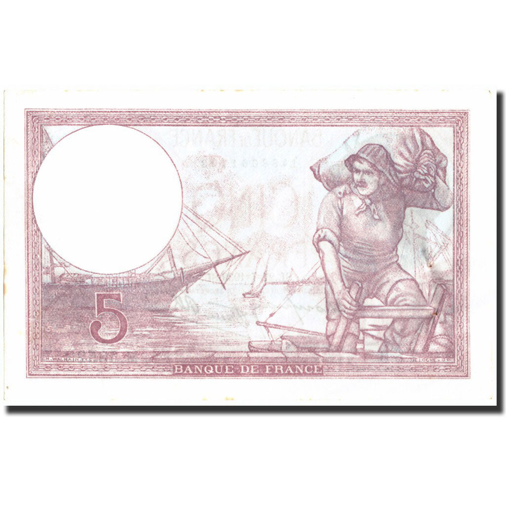Frankrijk, 5 Francs, 5 F 1917-1940 ''Violet'', 1939, 1939-07-27, SUP