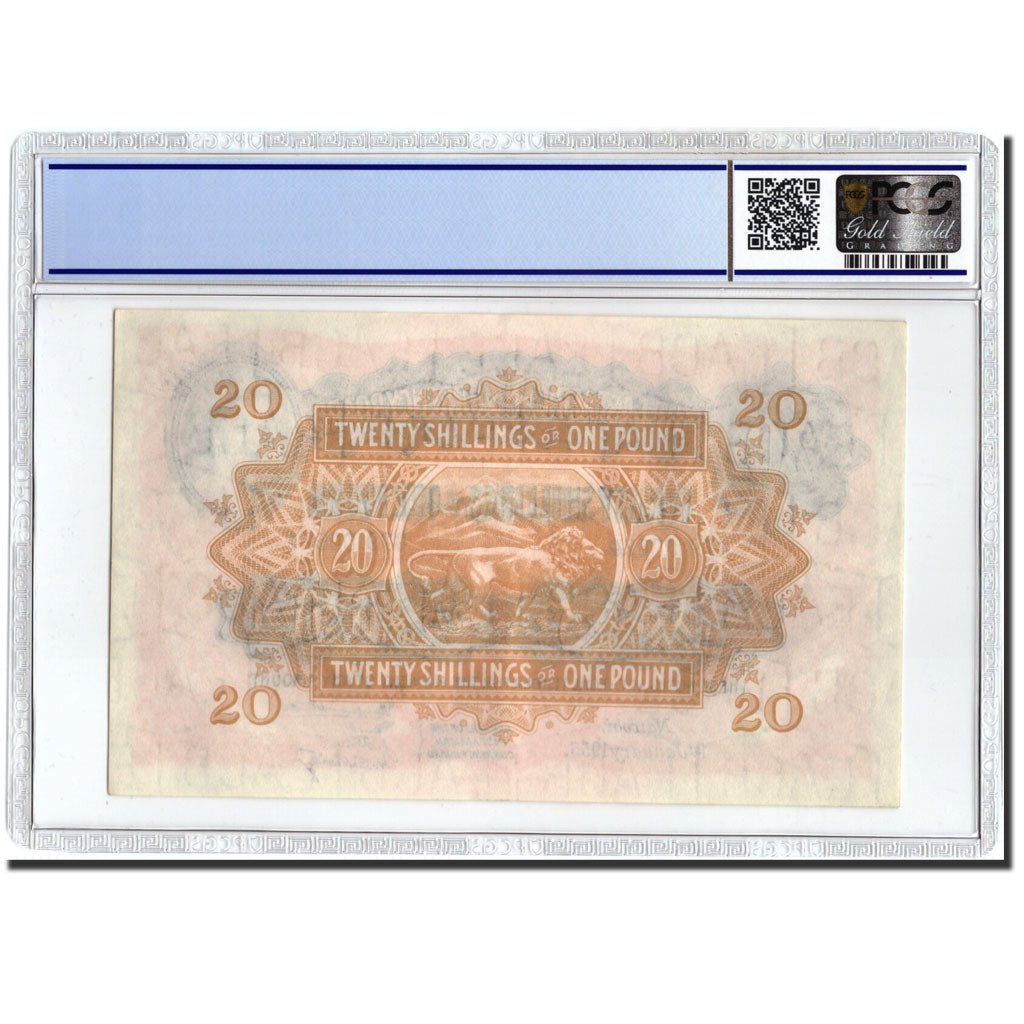 Billet, EAST AFRICA, 20 Shillings = 1 Pound, 1955, 1955-01-01, KM:35, Gradée