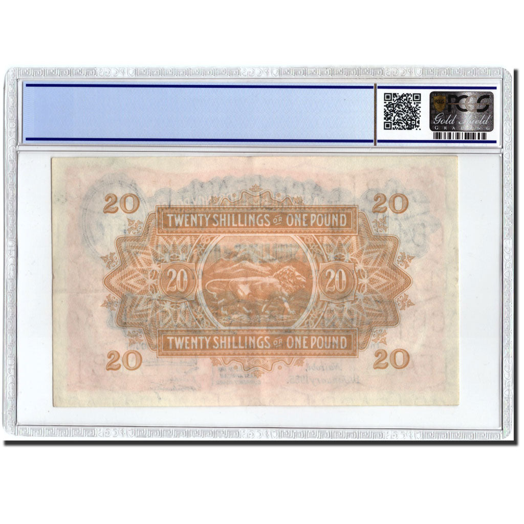Billet, EAST AFRICA, 20 Shillings = 1 Pound, 1955, 1955-01-01, KM:35, Gradée