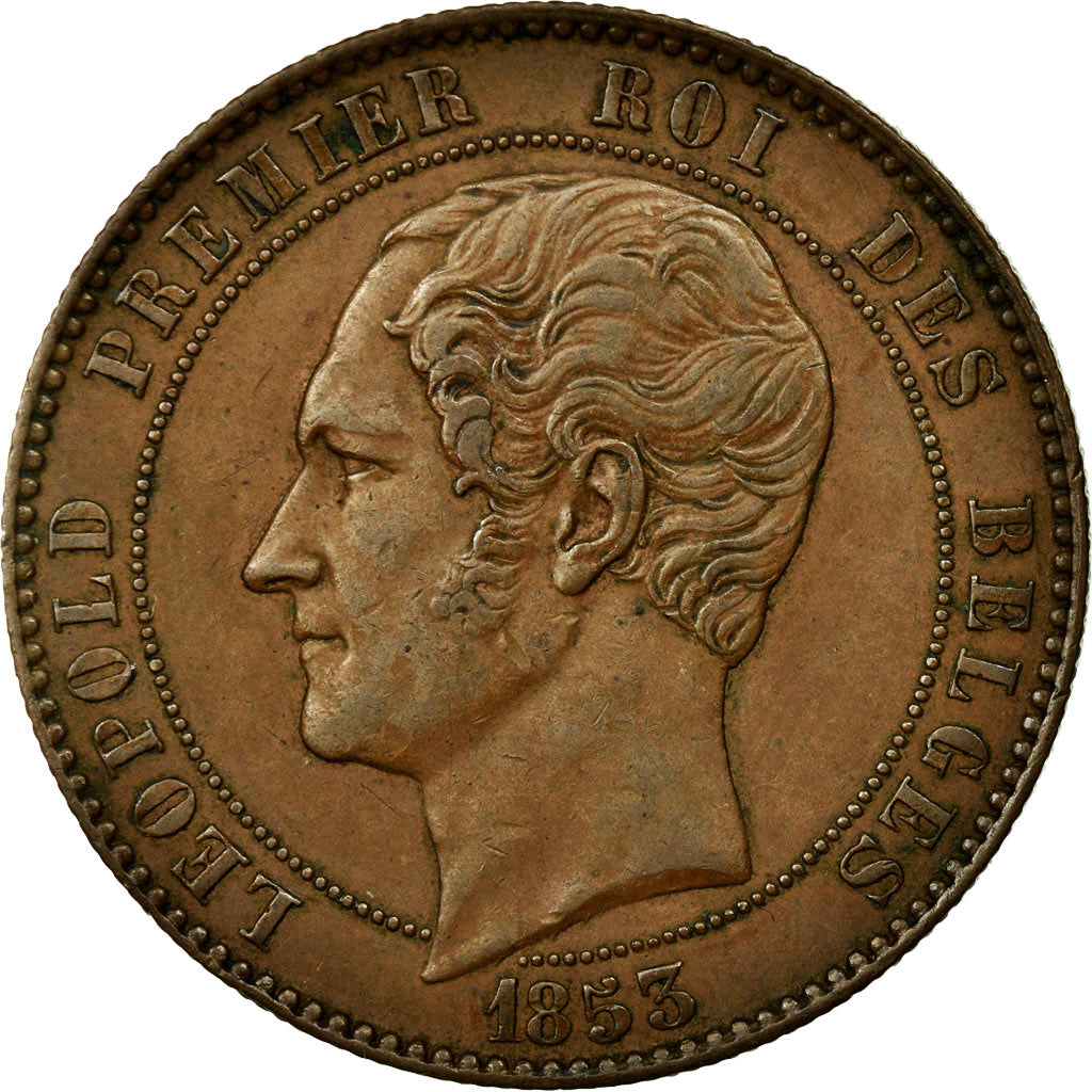 Munten, België, Leopold I, 5 Centimes, 1853, ZF, Koper, KM:5.1