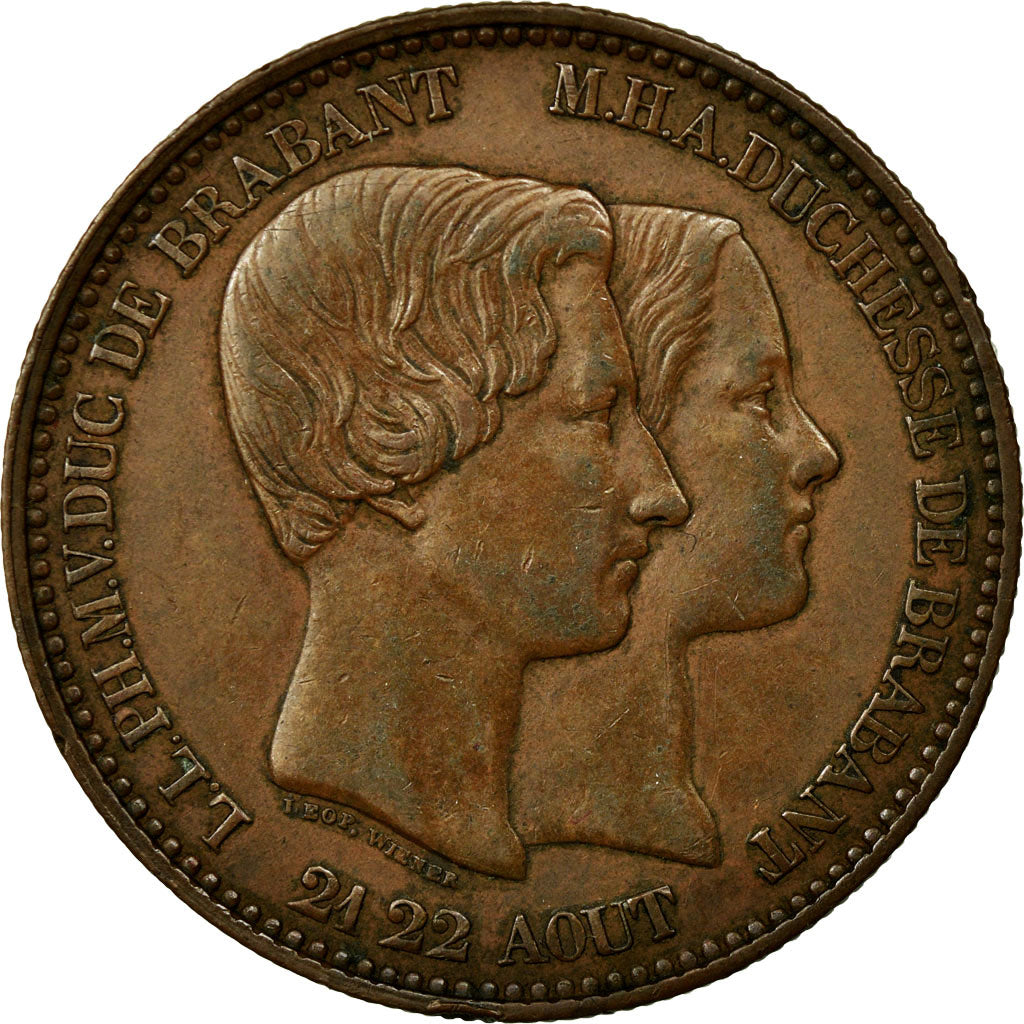 Munten, België, Leopold I, 5 Centimes, 1853, ZF, Koper, KM:5.1
