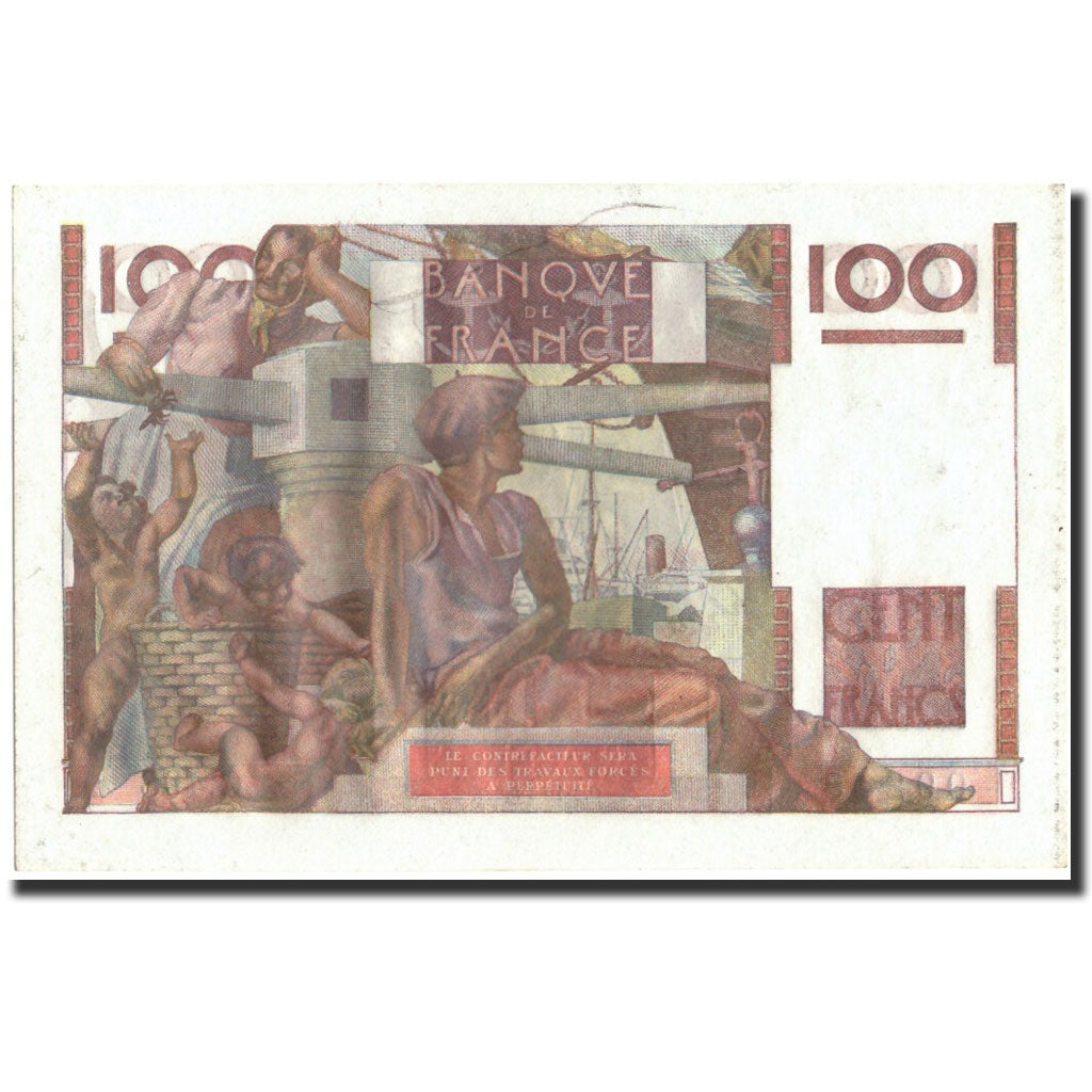 Francia, 100 Francs, 100 F 1945-1954 ''Jeune Paysan'', 1952, 1952-10-02, EBC