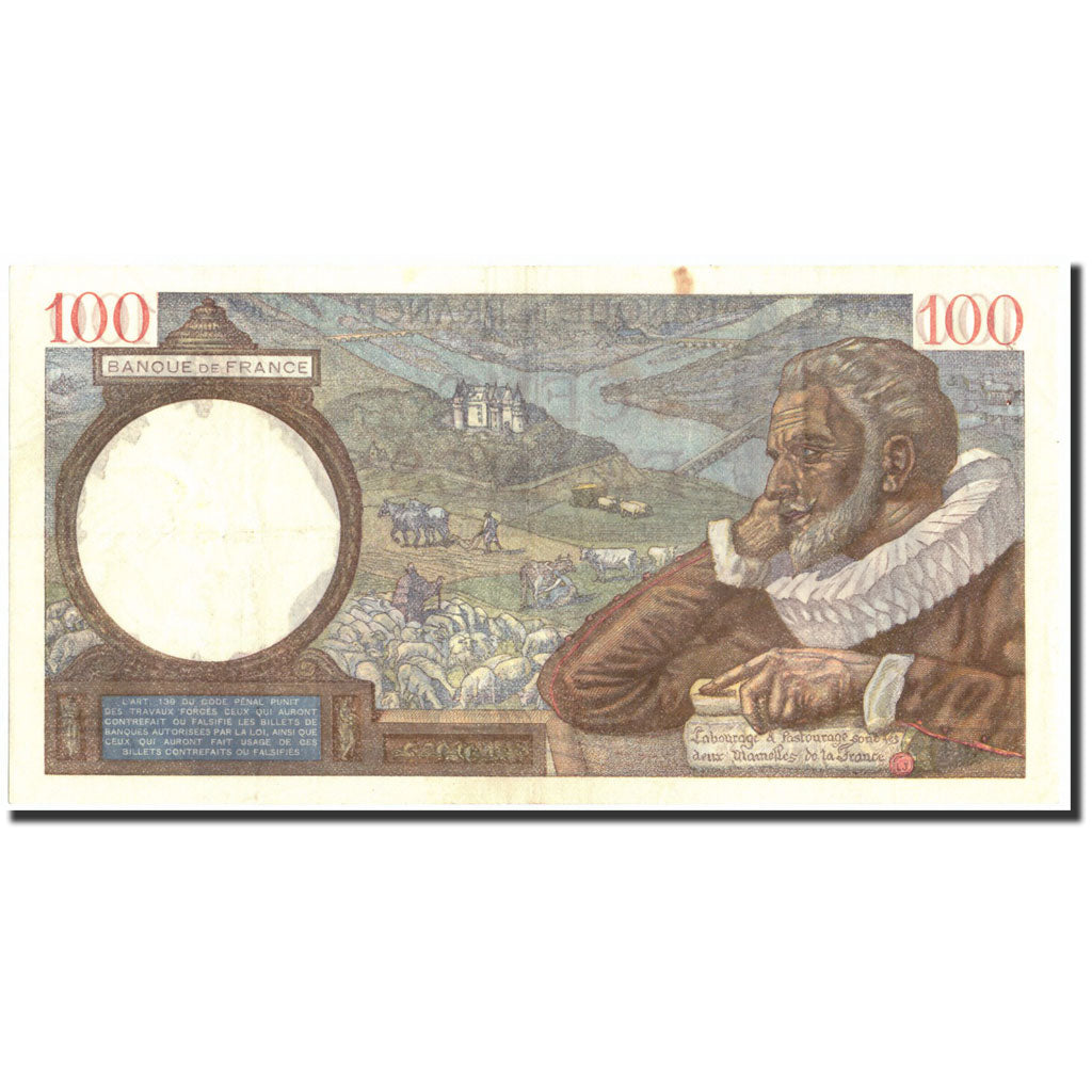 Francja, 100 Francs, Sully, 1939, 1939-09-14, AU(50-53), Fayette:26.6, KM:94