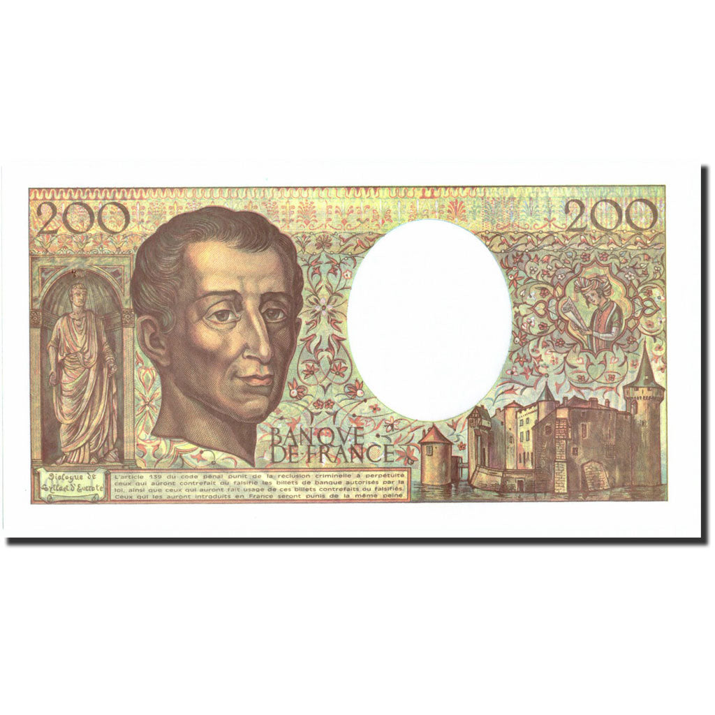 Francia, 200 Francs, 200 F 1981-1994 ''Montesquieu'', 1992, 1992, SPL+