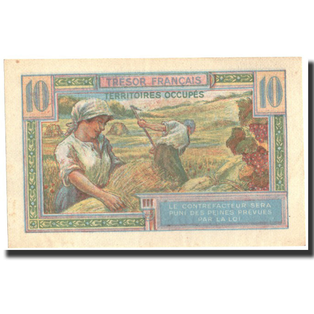 Frankreich, 10 Francs, 1947 French Treasury, 1947, 1947, UNZ-, Fayette:VF30.1