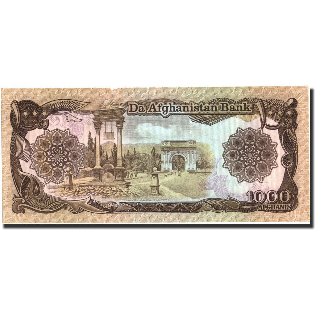 Geldschein, Afghanistan, 1000 Afghanis, undated (1979-91), Undated, KM:61b, SS+