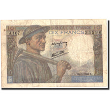 Francia, 10 Francs, 10 F 1941-1949 ''Mineur'', 1946, 1946-09-26, BC, KM:99e