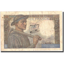 France, 10 Francs, 10 F 1941-1949 ''Mineur'', 1946, 1946-09-26, TB, KM:99e