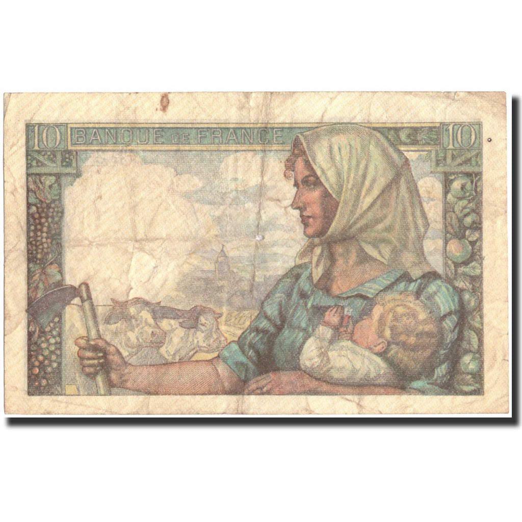 France, 10 Francs, 10 F 1941-1949 ''Mineur'', 1946, 1946-09-26, TB, KM:99e