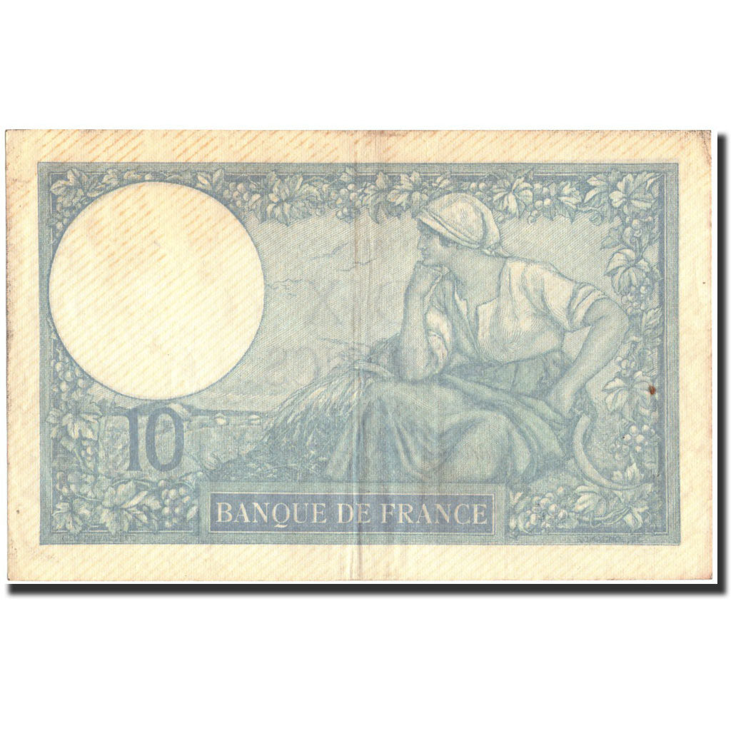 Francja, 10 Francs, Minerve, 1940, 1940-11-07, VF(30-35), KM:84