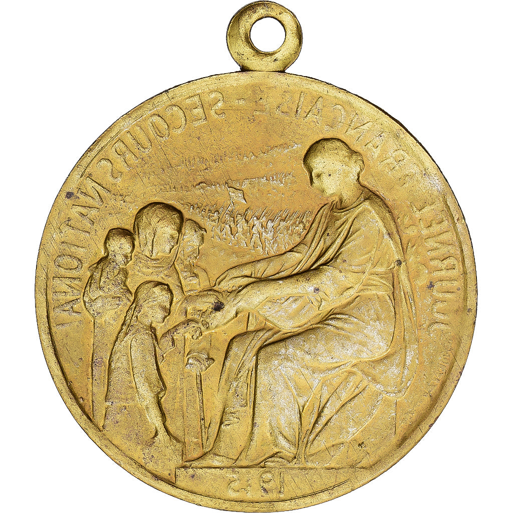 France, Medal, Journée Française du Secours National, 1915, AU(55-58), Copper
